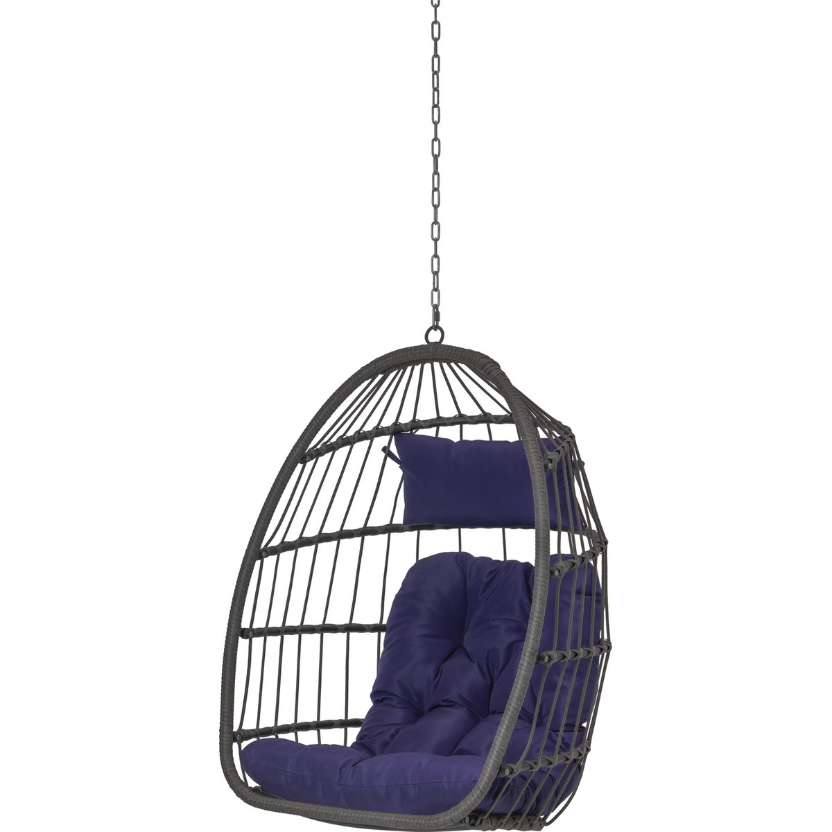 Outdoor Garden Rattan Egg Swing Chair Hanging Chair PE Hang Chair