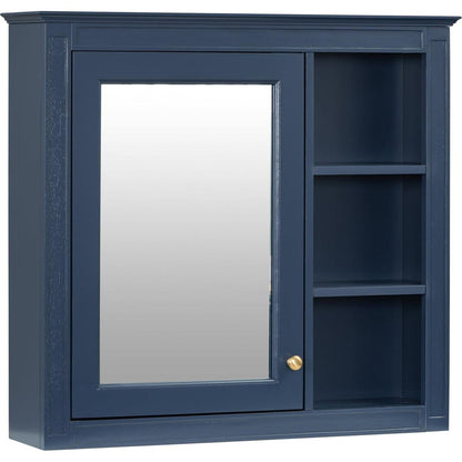 30" x 28" Medicine Cabinet, Wall Mounted Bathroom Storage Cabinet, Modern Bathroom Wall Cabinet with Mirror,Medicine Cabinet, Mirror Cabinet with 3 Open Shelves (Not Include Bathroom Vanity)