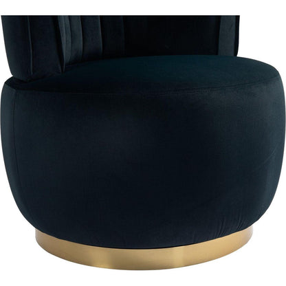 360 Degree Swivel Cuddle Barrel Accent Sofa Chairs, Round Armchairs with Wide Upholstered, Fluffy Velvet Fabric Chair for Living Room, Bedroom, Office, Waiting Rooms