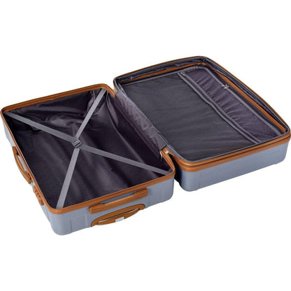 Luggage Sets New Model Expandable ABS Hardshell 3pcs Clearance Luggage Hardside Lightweight Durable Suitcase sets Spinner Wheels Suitcase with TSA Lock 20"24"28"(blue and brown)