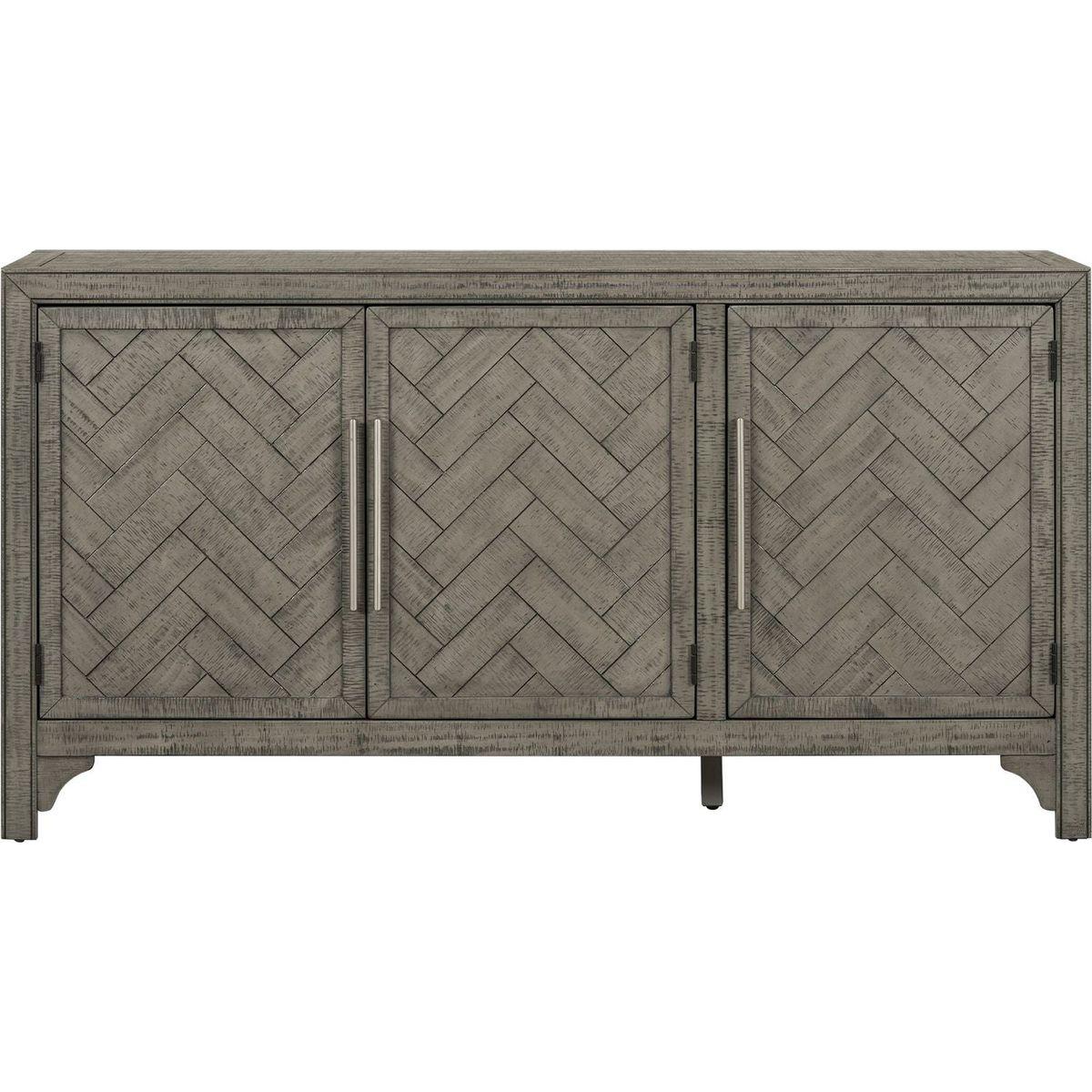 Designed Storage Cabinet Sideboard with MDF+Pine veneer, Adjustable Shelves, Suitable for Living Rooms, Entrance and Study Rooms.