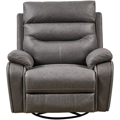 Liyasi Dual OKIN Motor Rocking and 240 Degree Swivel Single Sofa Seat recliner Chair Infinite Position, Head rest with power function