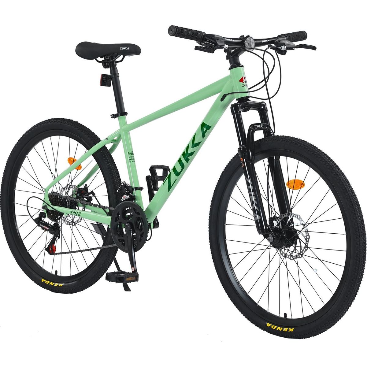 Mountain Bike for Men and Women 26 inch 24 Speed Suspension Fork KENDA Tires