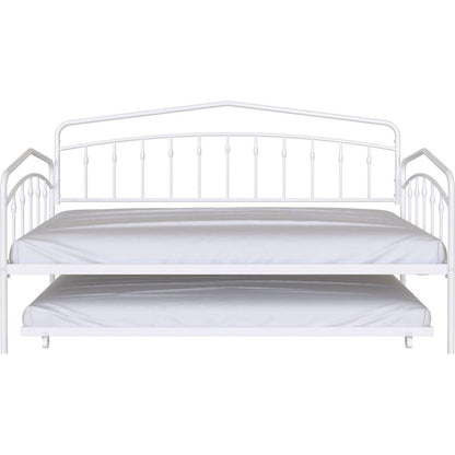 Fox Twin Daybed with Twin Trundle, White