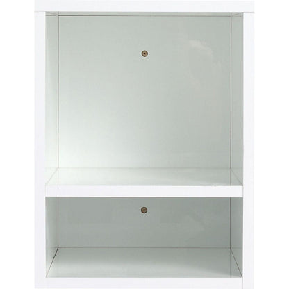 12 Inch Small Wall Mounted Storage Shelves, Suitable For Small Bathroom, Glossy White