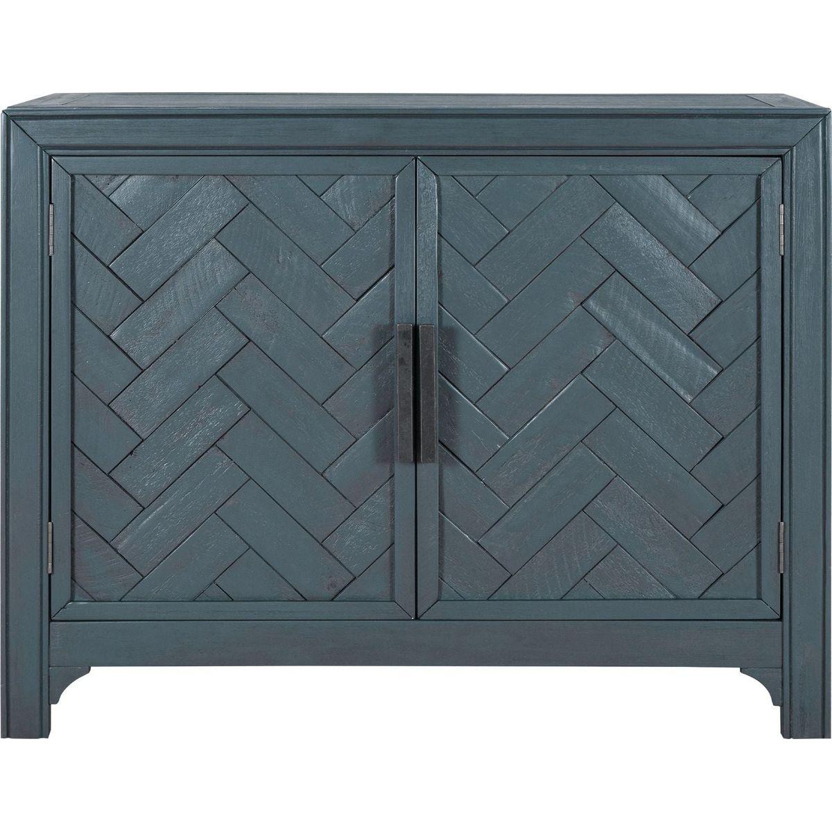 40" Modern Cabinets with Unique Design Doors with 1 Adjustable Shelves,Suitable for Multiple Rooms Such as Living Room and Study Room