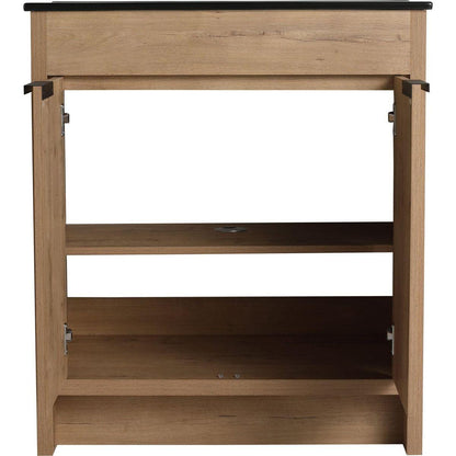 30" Freestanding Bathroom Cabinet With Basin & 2 Soft-Close Cabinet Doors ((KD-PACKING),BVB02430IMO-