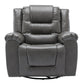 360Swivel and Rocking Home Theater Recliner Manual Recliner Chair with Wide Armrest for Living Room,Bedroom, Grey