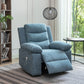 Power Recliner Chair with Adjustable Massage Function, Recliner Chair with Heating System for Living Room, Blue color fabric