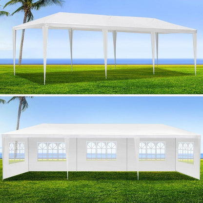 10x30' Wedding Party Canopy Tent Outdoor Gazebo with 8 Removable Sidewalls