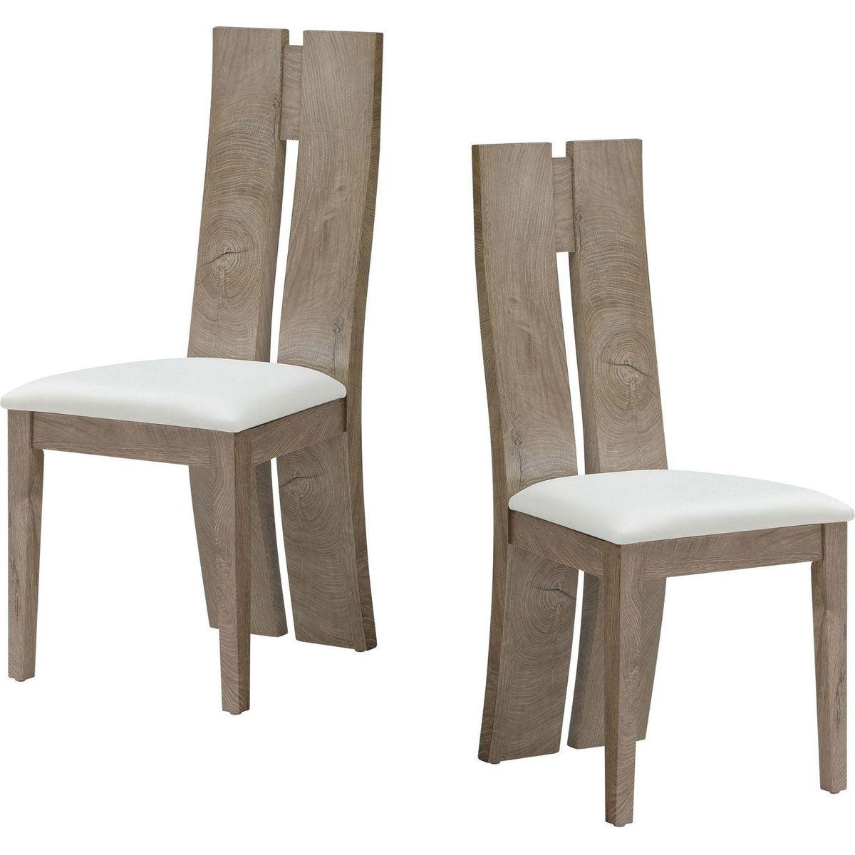 Dining Chair Set of 2 MDF, sponge .PU Leather Upholstered Cushion Seat Wooden Back Side Chairs Wood Armless Dining Chairs with High Back.