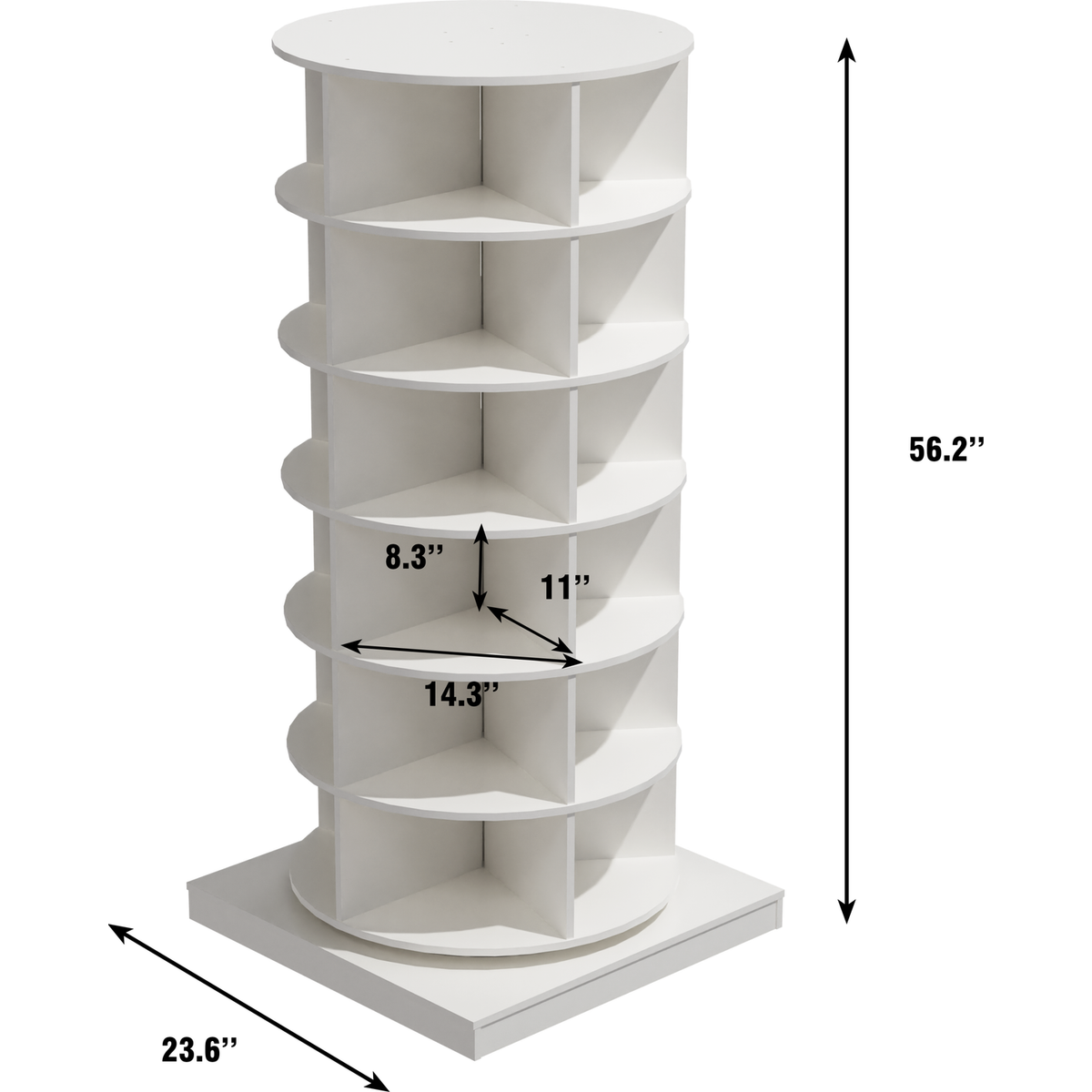 360 Rotating shoe cabinet 6 layers