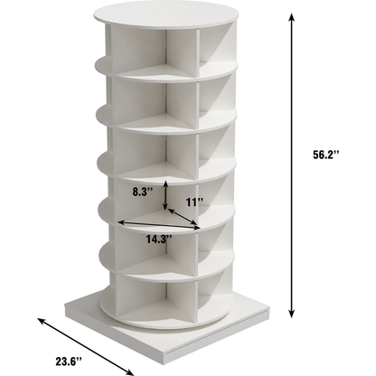 360 Rotating shoe cabinet 6 layers