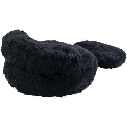 Bean Bag Chair Faux fur Lazy Sofa /Footstool Durable Comfort Lounger High Back Bean Bag Chair Couch for Adults and Kids, Indoor