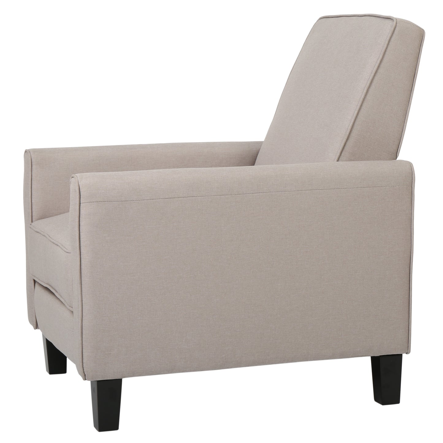 Recliner Push Back Chair for Elegant Home Decor Beige