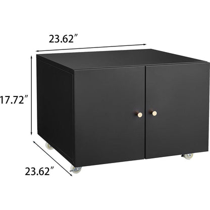 Office furniture Copier Cabinet BLACK 2 door steel copier stand mobile pedestal file Printer Stand