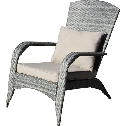 Patio Chair with Cushions(Grey Cushion)