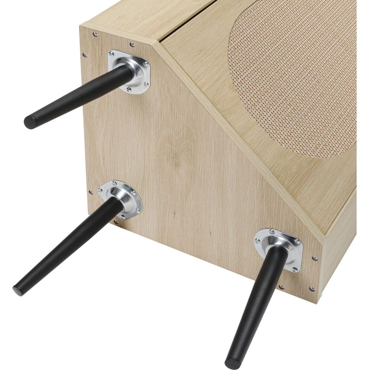 Corner cabinet, Rattan door,Freestanding Corner Tables For Small Spaces, Corner Shelf Stand For Living Room, Kitchen, Bathroom, Bedroom