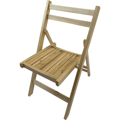 Furniture Slatted Wood Folding Special Event Chair - Wood, Set of 4, FOLDING CHAIR, FOLDABLE STYLE