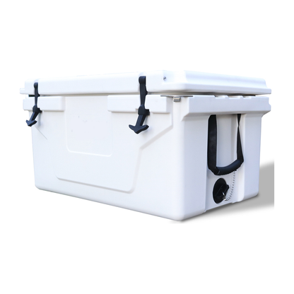 White outdoor Camping Picnic Fishing portable cooler 65QT Portable Insulated Cooler Box