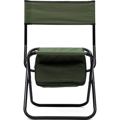 2-piece Folding Outdoor Chair with Storage Bag, Portable Chair for indoor, Outdoor Camping, Picnics and Fishing,Green