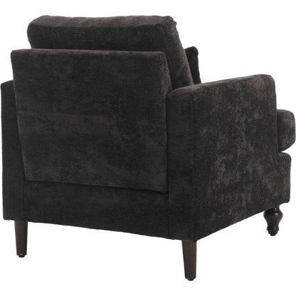 Wood Frame Armchair, Modern Accent Chair Lounge Chair for Living Room
