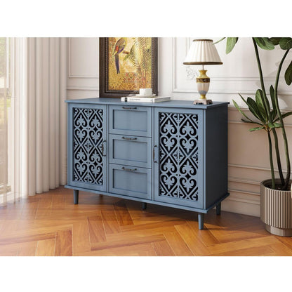 2 Door 3 Drawer Cabinet, American Furniture, Suitable for Bedroom, Living Room, Study