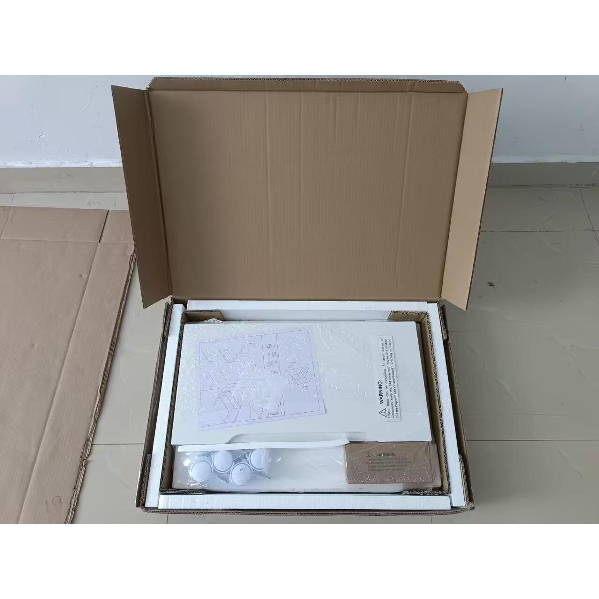 Wooden Toy Box with 4 Universal Wheels, Kids Toy Storage Organizer with Front Bookshelf, Flip-Top Lid, Safety Hinge, Boys Girls Toy Chest Bench for Playroom Kids Room Organization (White)