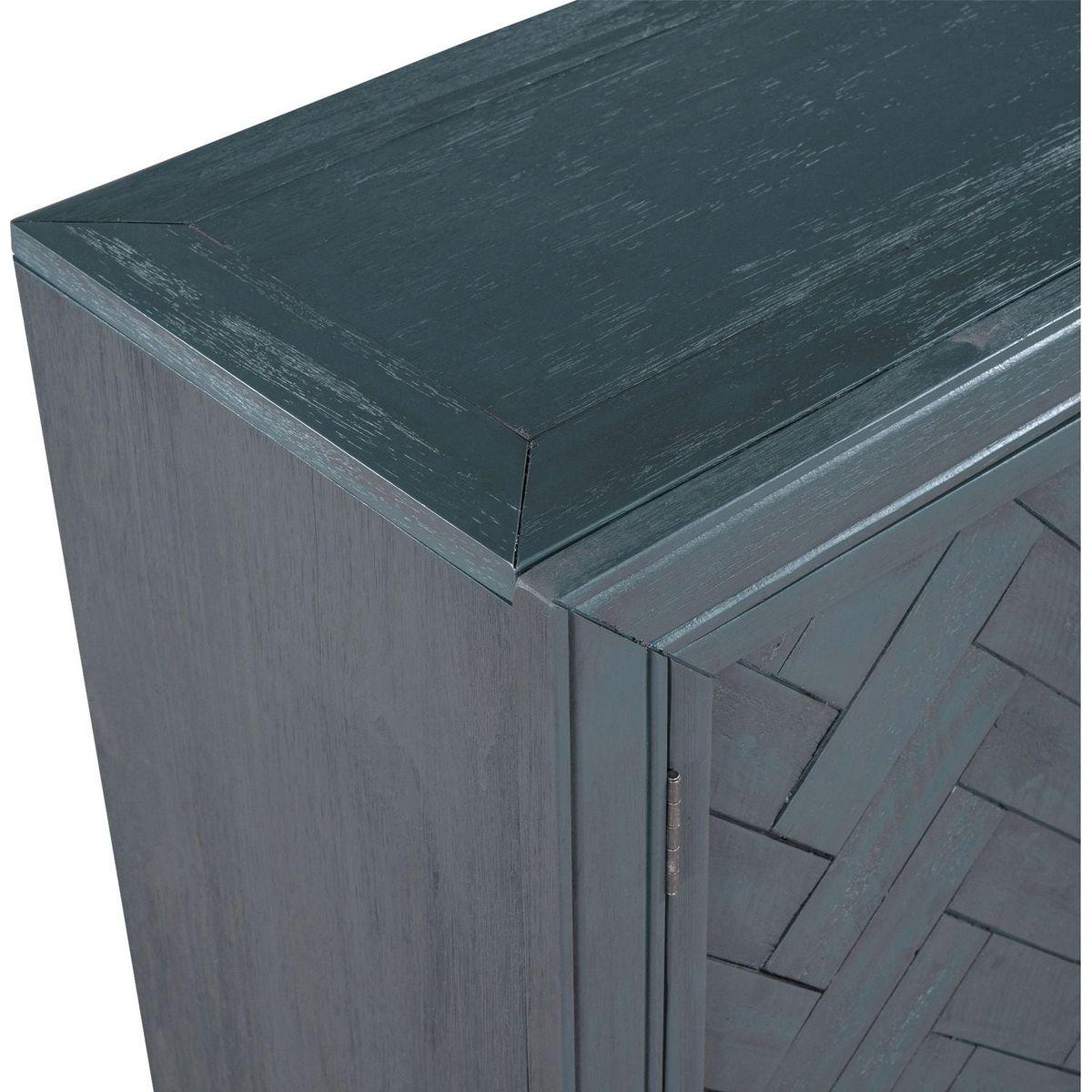 40" Modern Cabinets with Unique Design Doors with 1 Adjustable Shelves,Suitable for Multiple Rooms Such as Living Room and Study Room