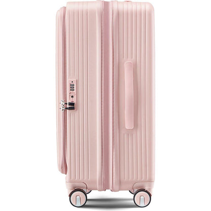 Luggage Sets 3 Piece(20/24/28), Expandable Carry On Luggage with TSA Lock Airline Approved, 100% PC Hard Shell and Lightweight Suitcase with Front Pocket and Spinner Wheels