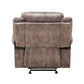 Zubaida Glider Recliner, 2-Tone Chocolate Velvet