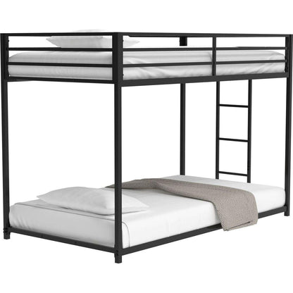 Same as original B083124170 Adam Sturdy Twin over Twin Metal Bunk Black for Kids and Adult, Low Profile and Easy Climbing with Stable Ladder