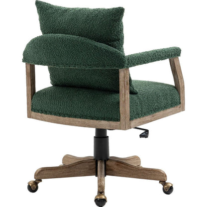 Computer Chair Office Chair Adjustable Swivel Chair Fabric Seat Home Study Chair