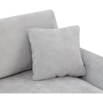 119x55" Modern Oversized Sectional Sofa,L-shaped Luxury Couch Set with 2 Free pillows,5-seat Chenille Indoor Furniture with Chaise for Living Room,Apartment,Office,2 Colors