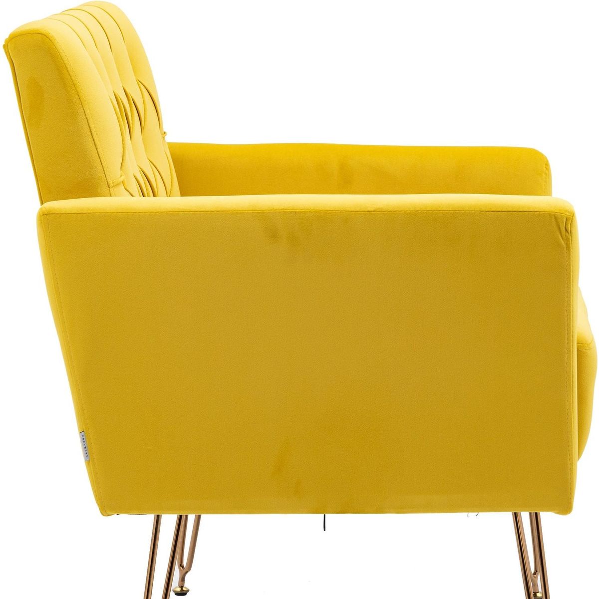 Accent Chair, leisure single sofa with Rose Golden feet