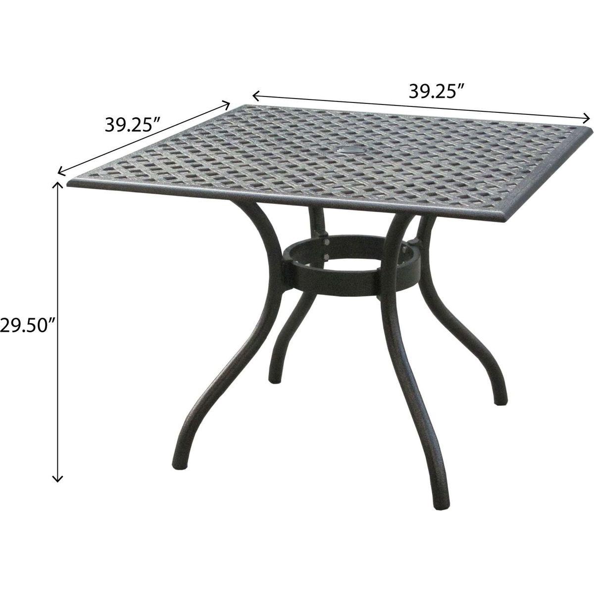 CAYMAN ARCH MESH I 39IN SQ TABLE