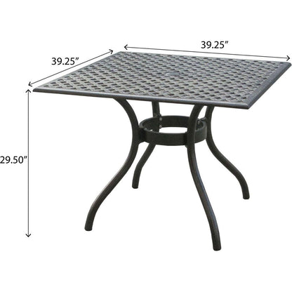 CAYMAN ARCH MESH I 39IN SQ TABLE