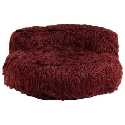 Bean Bag Chair Faux fur Lazy Sofa /Footstool Durable Comfort Lounger High Back Bean Bag Chair Couch for Adults and Kids, Indoor