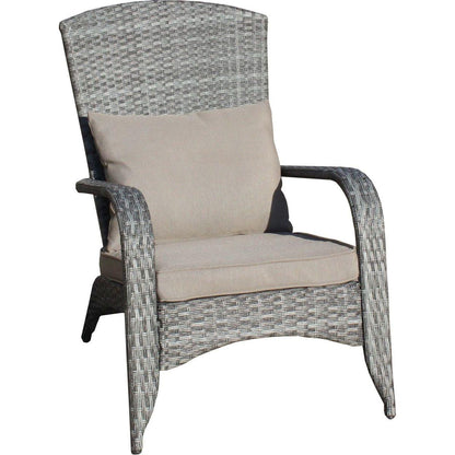 Patio Chair with Cushions(Grey Cushion)