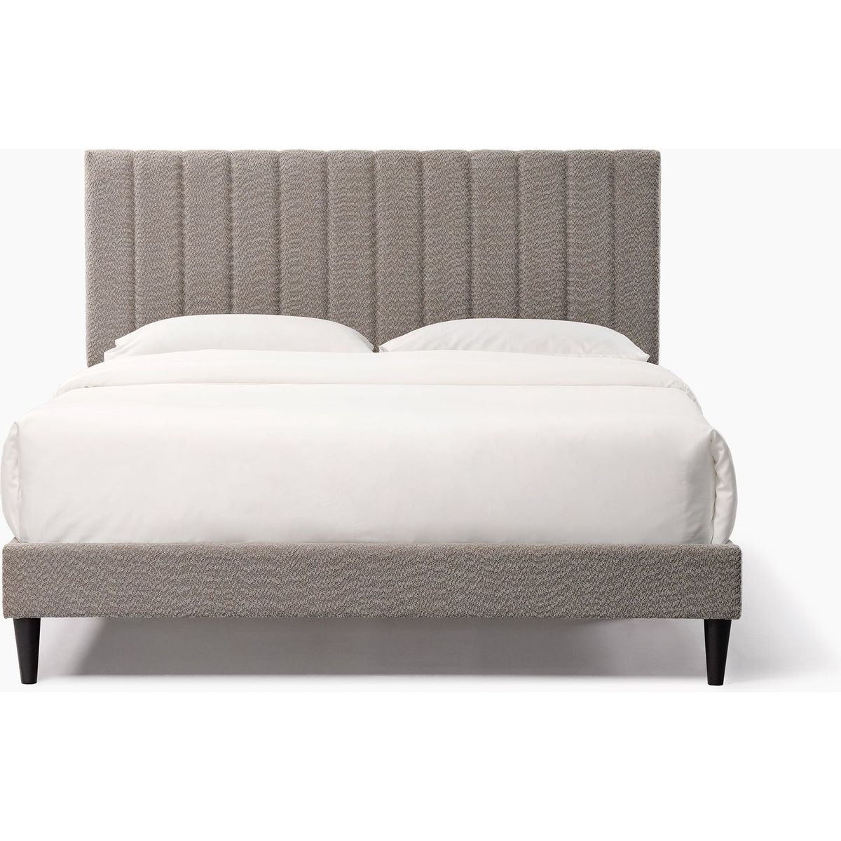 Dove Tufted Upholstered Platform Bed - Tungsten Gray - Queen