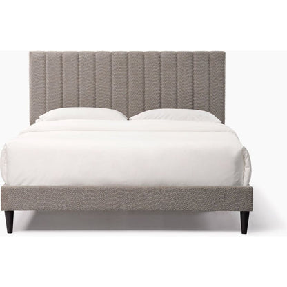 Dove Tufted Upholstered Platform Bed - Tungsten Gray - Queen