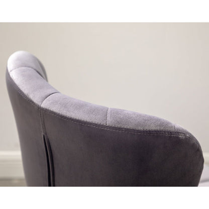 Ellston Upholstered Adjustable Swivel Barstools in Gray, Set of 2