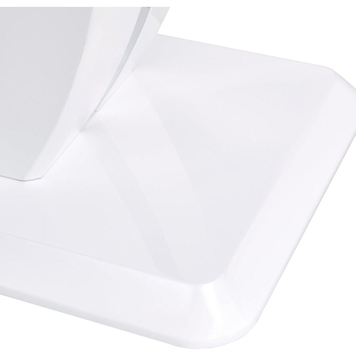 Modern Simple Glossy White Rectangular Counter Bar Table 47.24" x 18.11" x 29.52" For Living Room Bedroom Bedside Entrance House Balcony Office Bathroom.