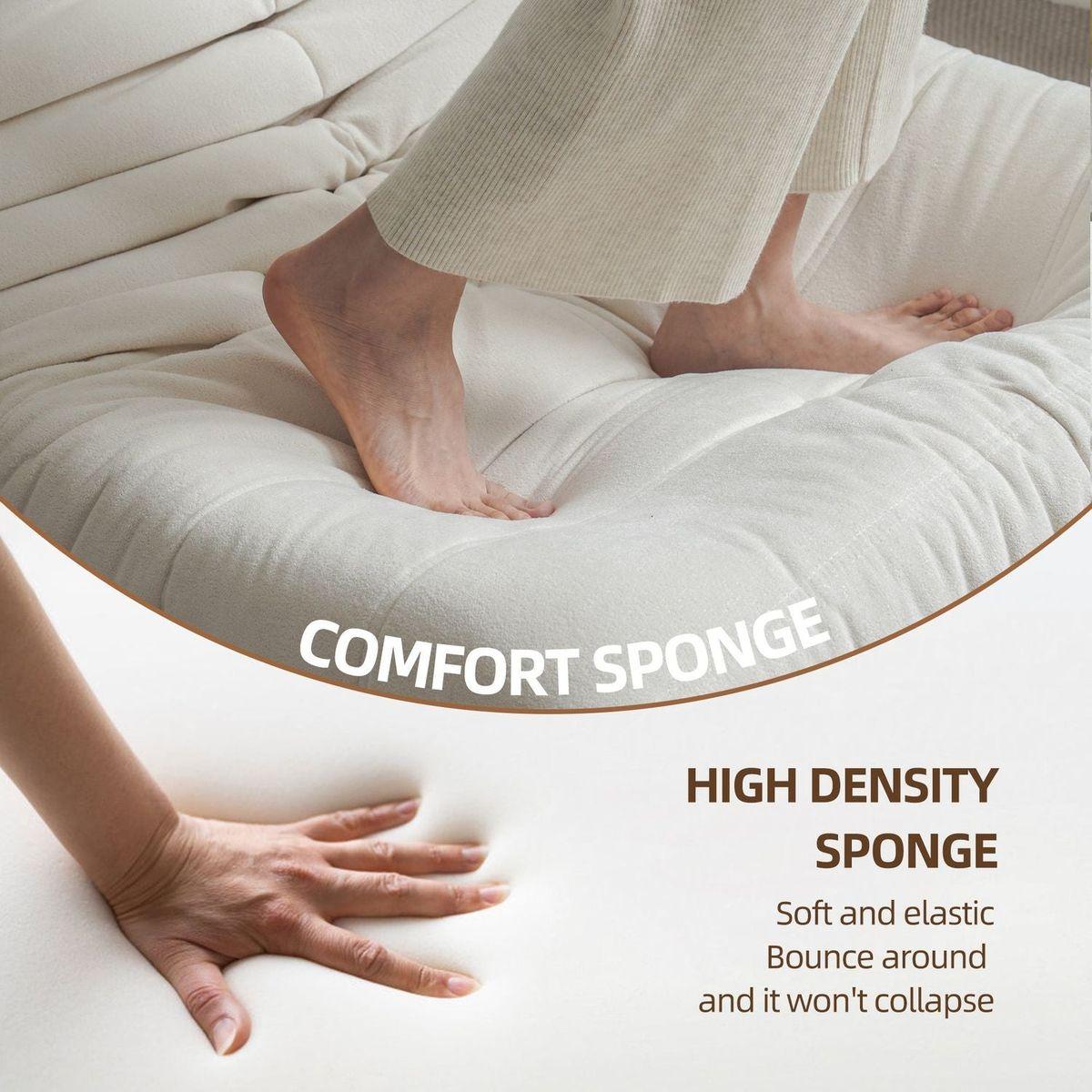 No Installation Bean Bag Chair Big Beanbag Chair for Adults Bean Bag Lounger Foam Chair for Home, Apartment, Living room or Gaming Venue Sofa in a box