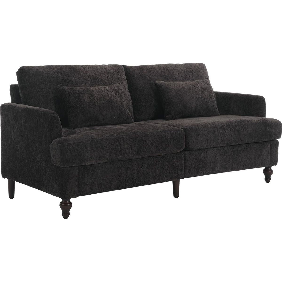Modern chenille Fabric Loveseat, 2-Seat Upholstered Loveseat Sofa Modern Couch