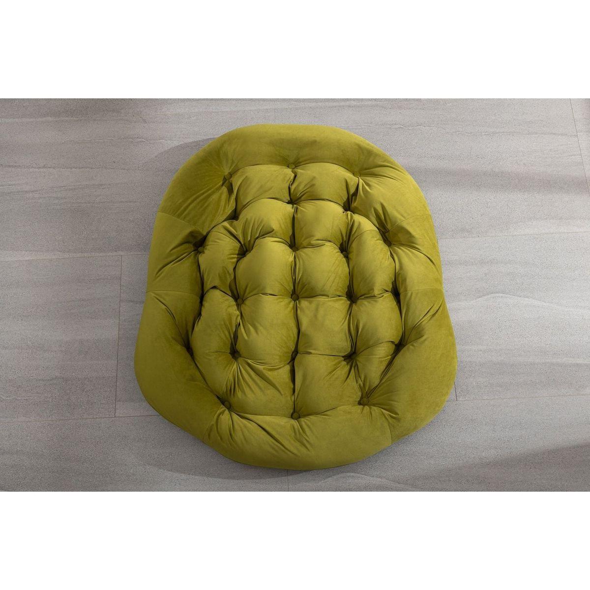 Outdoor Rattan Rocking Chair,Padded Cushion Rocker Recliner Chair Outdoor for Front Porch, Living Room, Patio, Garden, Olive Green