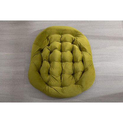 Outdoor Rattan Rocking Chair,Padded Cushion Rocker Recliner Chair Outdoor for Front Porch, Living Room, Patio, Garden, Olive Green