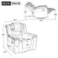 360Swivel and Rocking Home Theater Recliner Manual Recliner Chair with Wide Armrest for Living Room,Bedroom, Grey