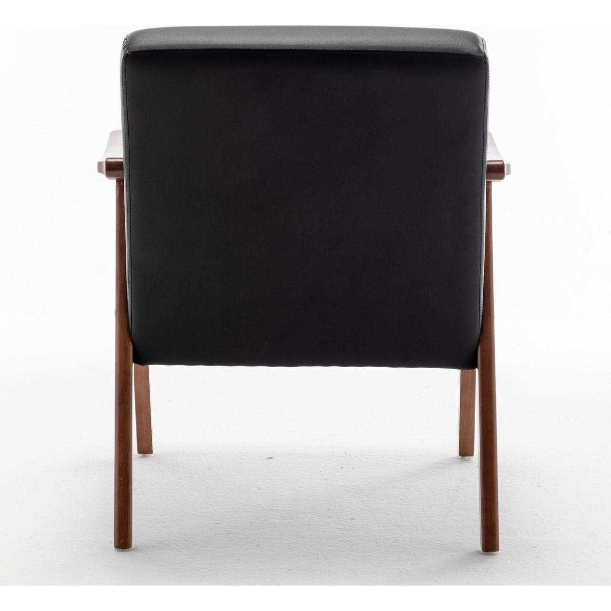 Mid-Century Modern Chair, Living Room Chair with Solid Wood Frame, Accent Chair Extra-Thick Backrest, Wingback Chair for Bedroom, Reading Room, Living Room, Lounge Chair Indoor