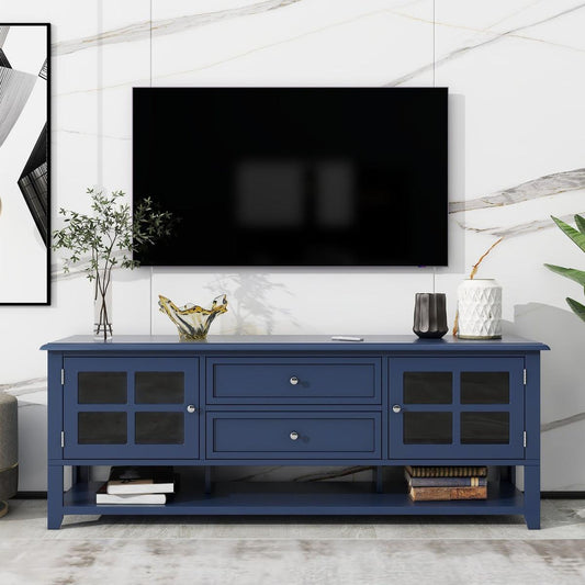 TV Stand for TVs up to 60", Entertainment Center with Multifunctional Storage Space, TV Cabinet with Modern Design, Media Console for Living Room, Bedroom